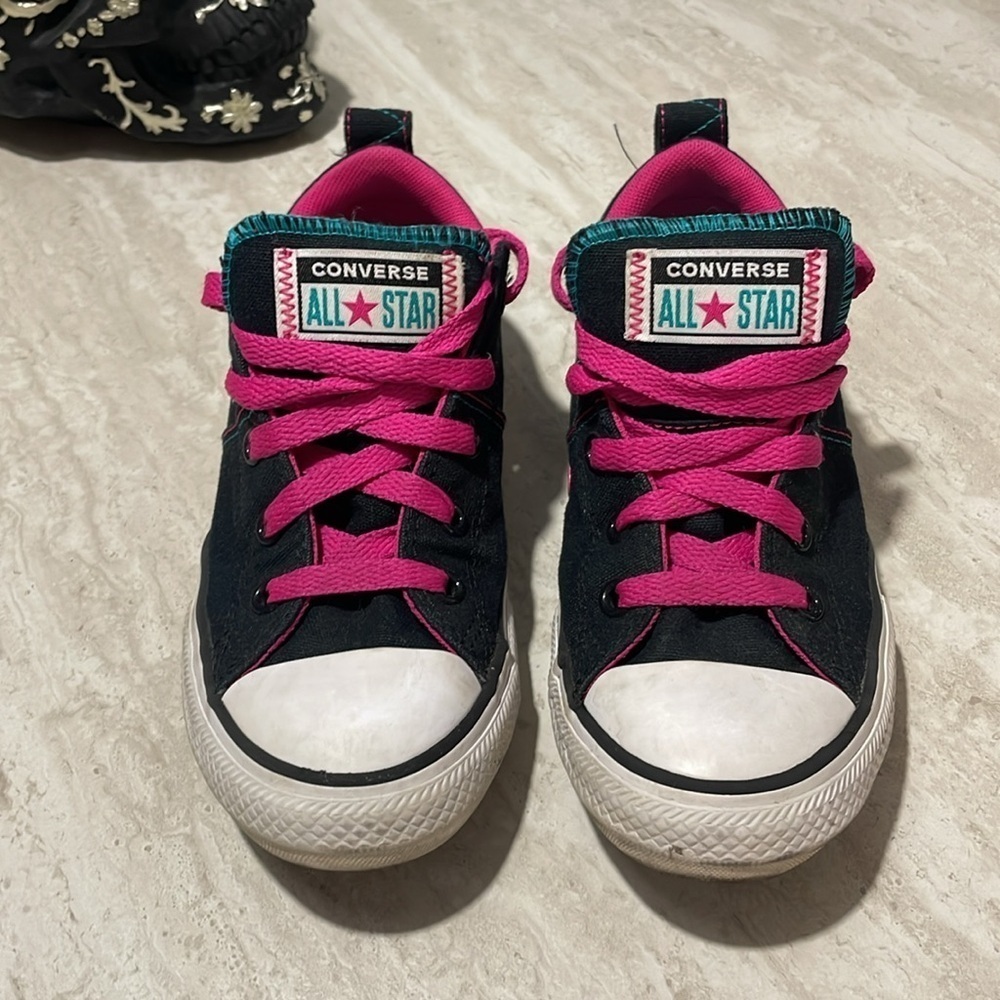 Girls' Converse Chuck Taylor All Star Madison Shimmer Ox Sneakers *US 1 - Picture 2 of 7